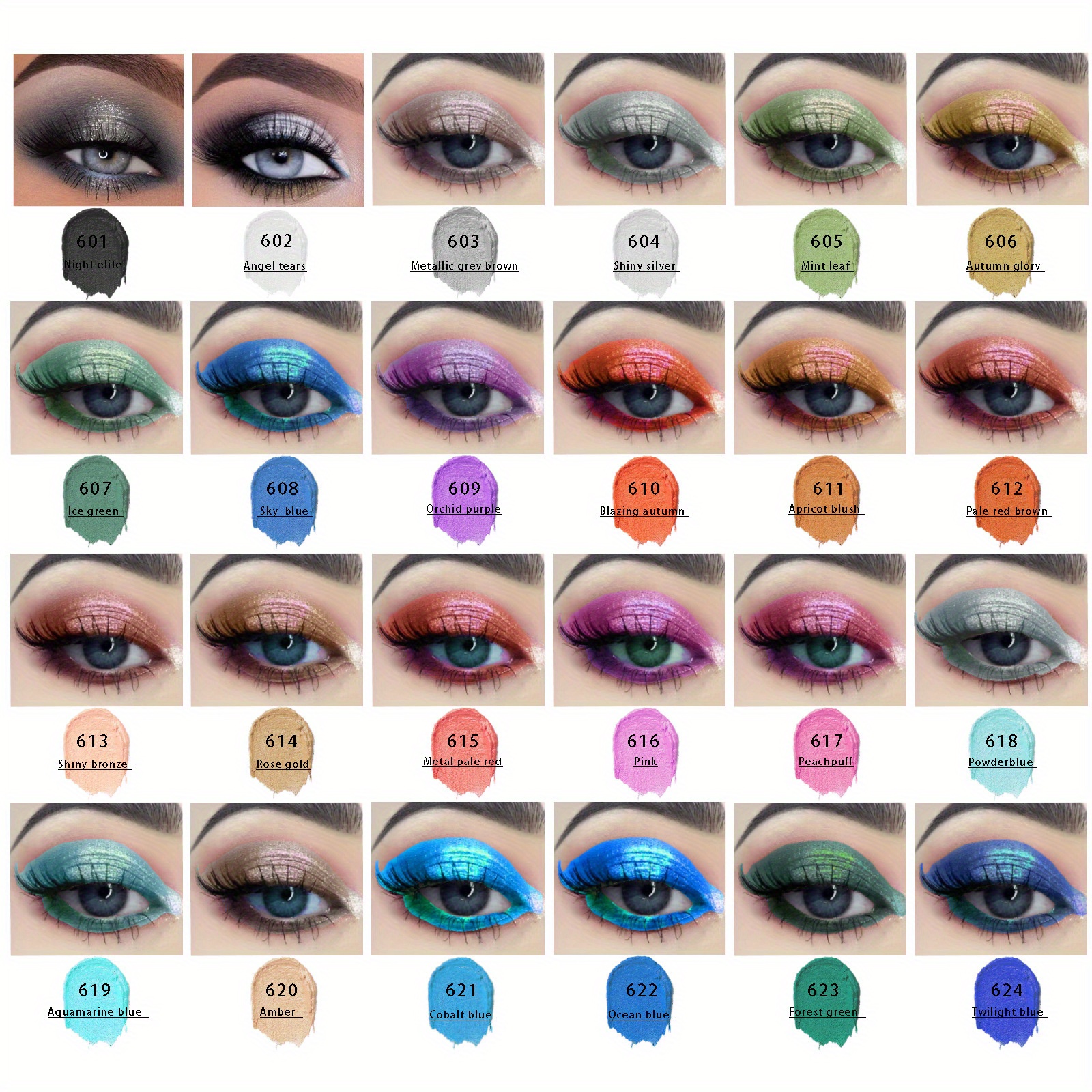 Long lasting Sparkle Pearly Glitter Eyeshadow Pen 24 Colors Temu