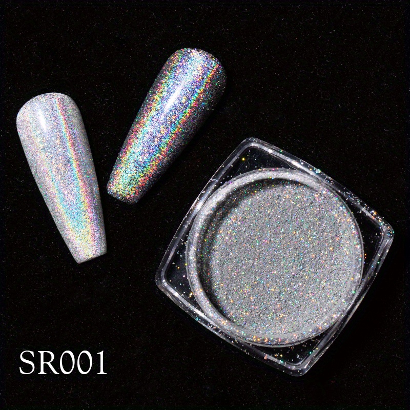 Reflective Nail Glitter Powder Sparkle Nail Art Chrome Holographic