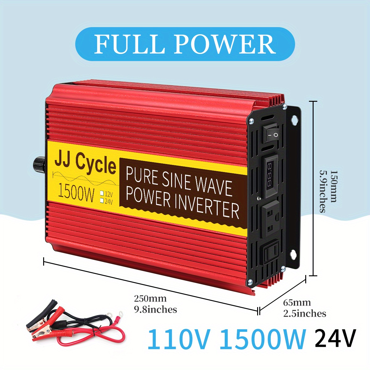 High Performance Pure Sine Wave Power Inverter 12v 24v - Temu