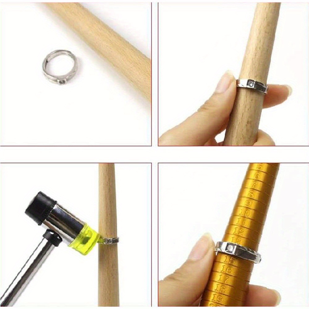 1pc premium wooden ring 278mm adjustable stick Temu