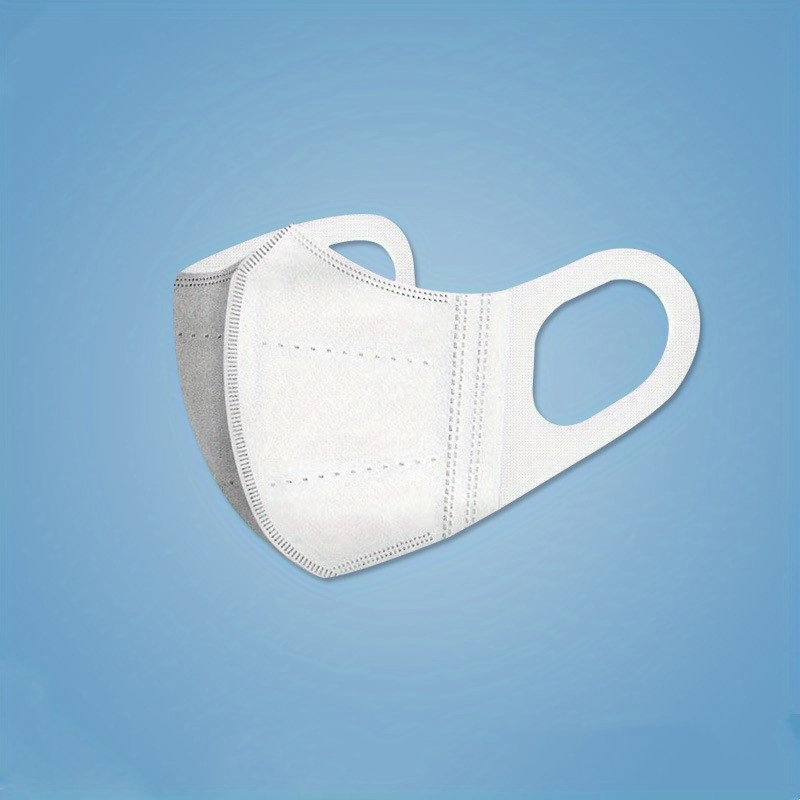 10pcs Disposable 3D Protective Mask Solid Breathable Dustproof Mask