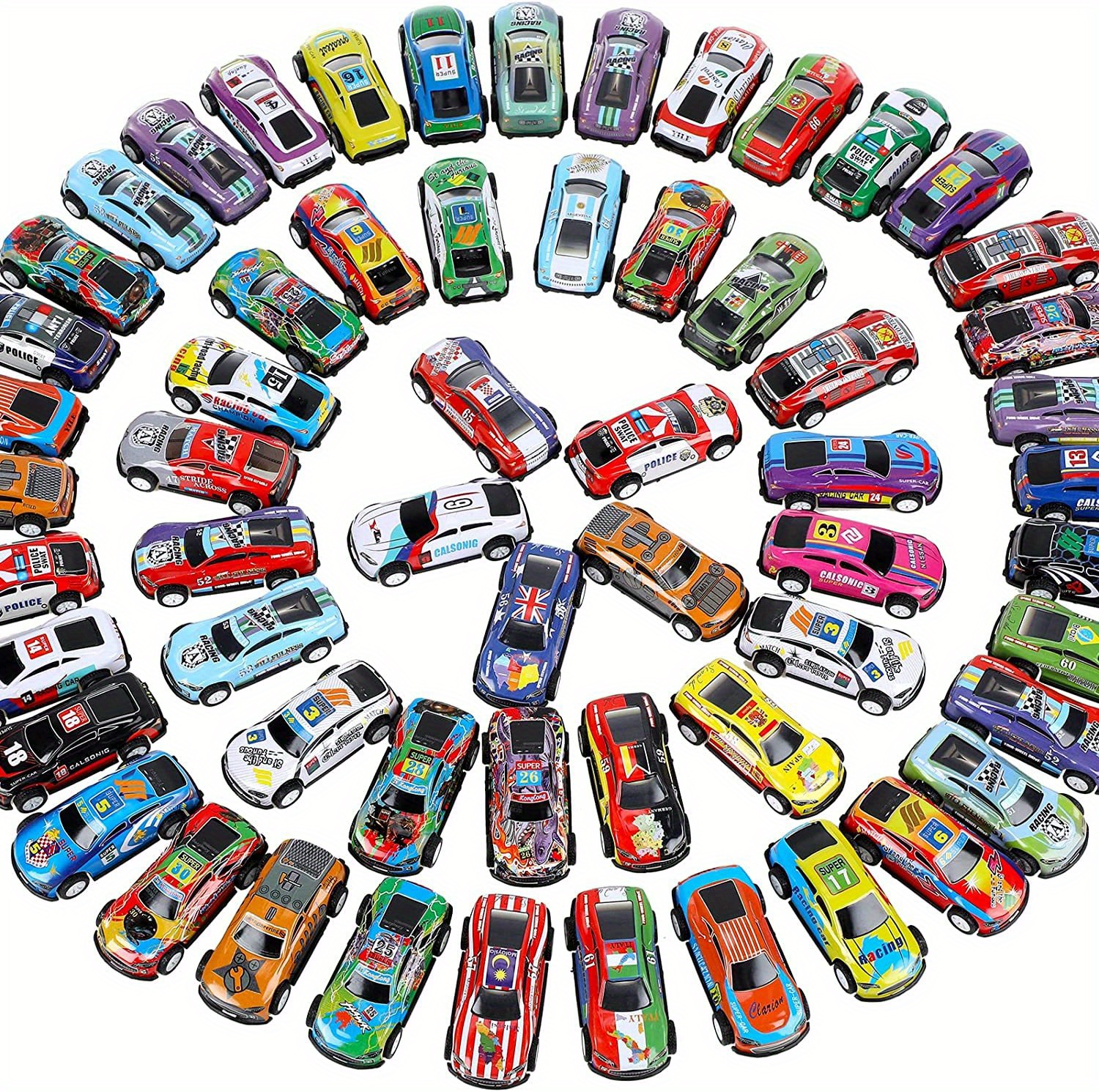 Pull Back Toy Cars, Mini Die Cast Race Cars Vehicles Bulk, Treasure Box