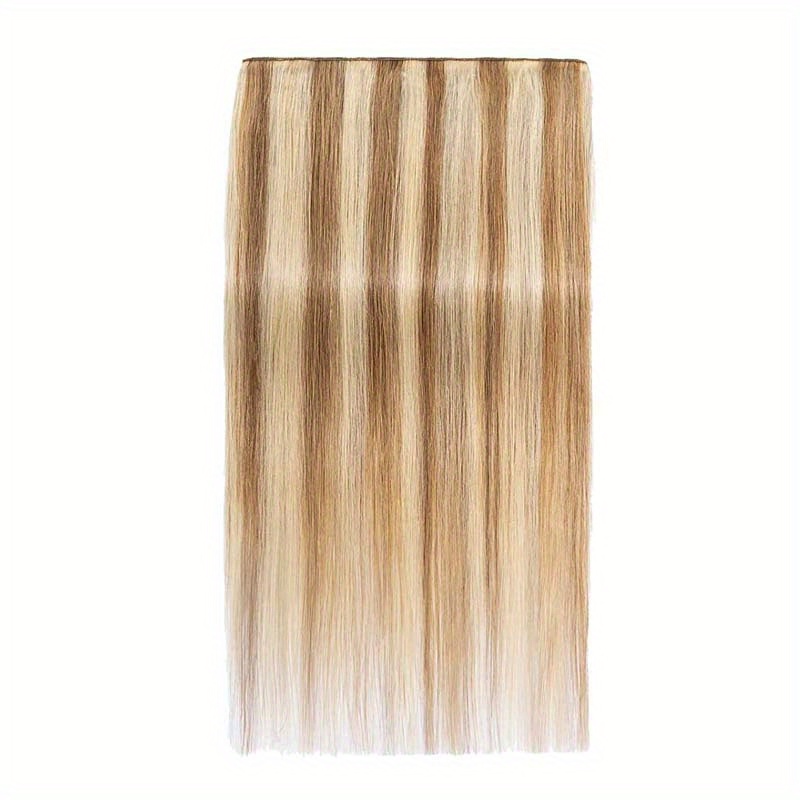 5 Clips In Straight Hair Extensions Synthetic Fiber Hair Temu New Zealand