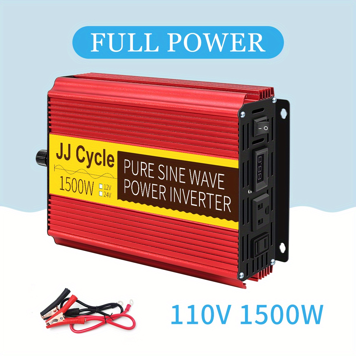 Inversor de onda sinusoidal pura, transformador de 3000W, 2200W, 1600W,  1000W, voltaje de cc 12V, 24V