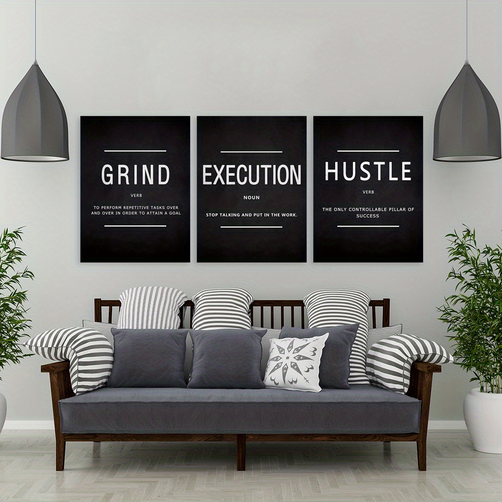 black inspirational word mural poster motivation - Temu Australia