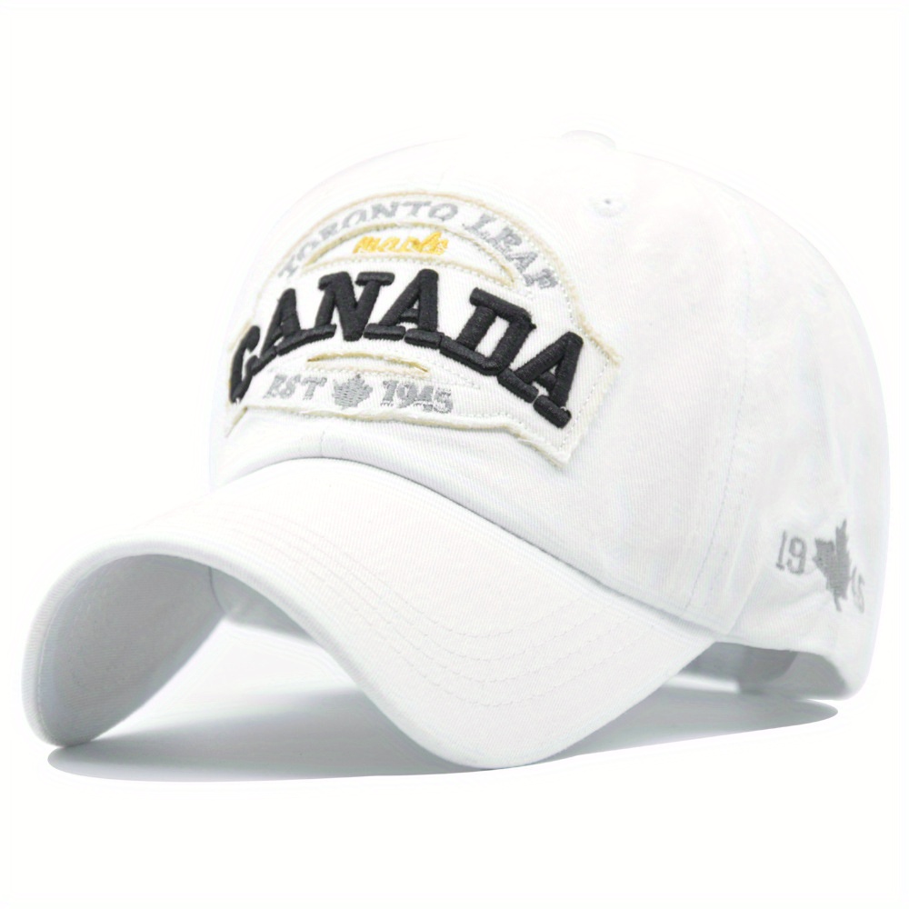 Canada Embroidered Cotton Baseball Cap Sunscreen Trucker Hat Hip Hop Cap