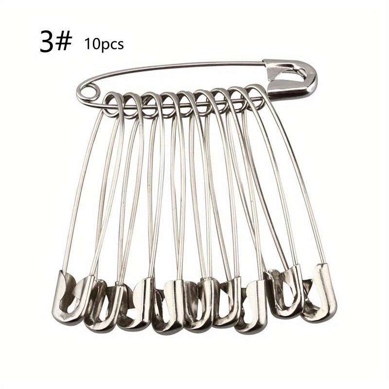 260Pcs Safety Pins Assorted Size , Nickel Plated Steel Safety Pin, Large Safety  Pins and Small Safety Pins for Clothes, Crafts, Pinning, Sewing