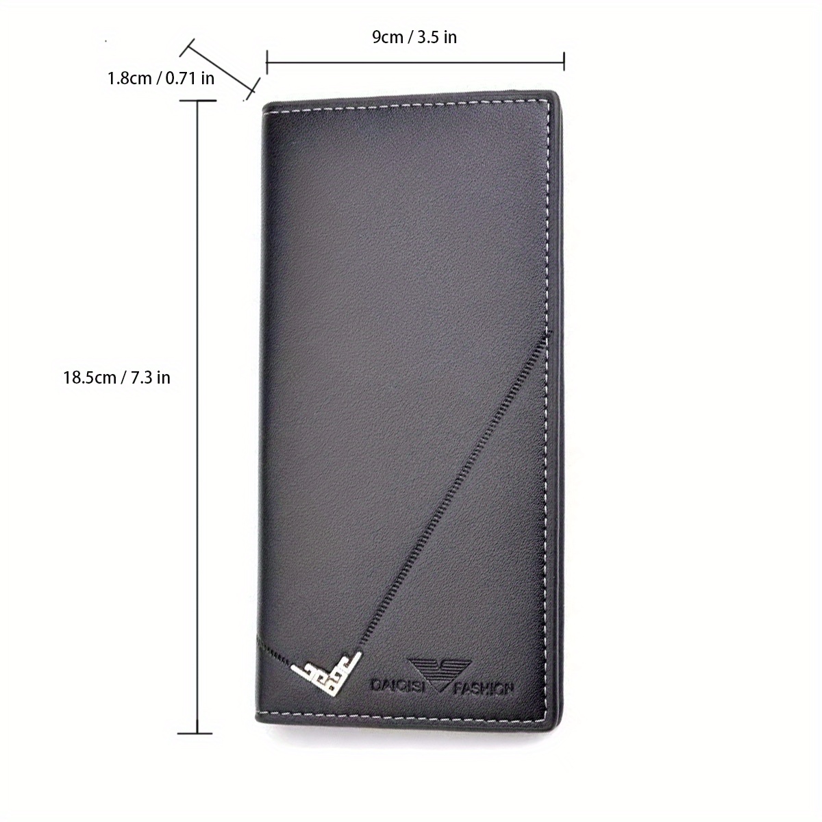 Men's Wallet Long Wallet High Quality Leather Thin Business Fashion Youth  Wallet Multi-capacity Fashion Trend Suit Wallet - Temu