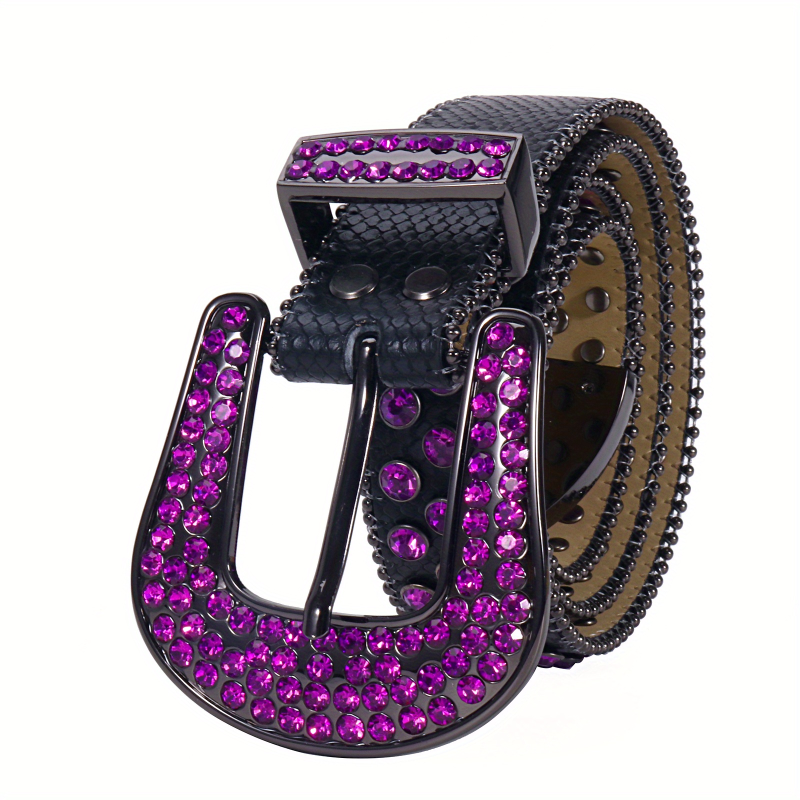 Rhinestone Belt Western Cowboy Cowgirl Crystal Artificial Studded Luxury  Strap Belts For Men Women - Temu