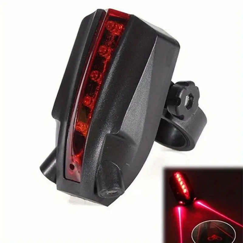 laser 5 leds rear bike tail light waterproof bicycle cycling lights taillights led laser safety warning bicycle lights mountain road bike lights for riding cycling lighting details 1