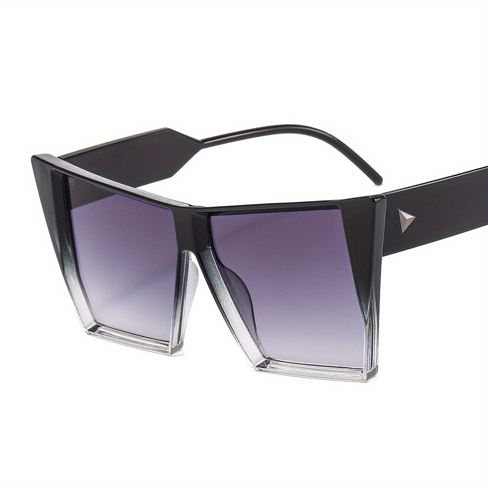 Oversized Square Frame Sunglasses Gradient Lens Glasses UV400