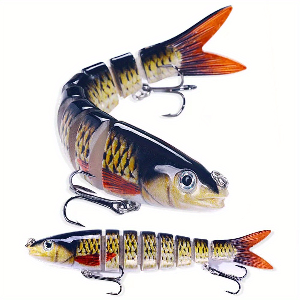 6 Multi Jointed Swim Bait Sinking Wobblers Fishing Lures Simulated