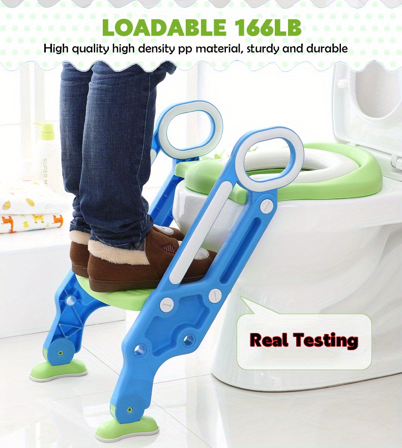 Potty Training Toilet Seat Step Stool Ladder Padded Seat Non Temu