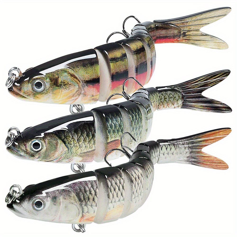 Bionic Fishing Lure Soft Fishing Lure Set, Slow Sinking Bionic Swimming  Lures, Fishing Tackle For Saltwater & Freshwater(5pcs, Multicolor)