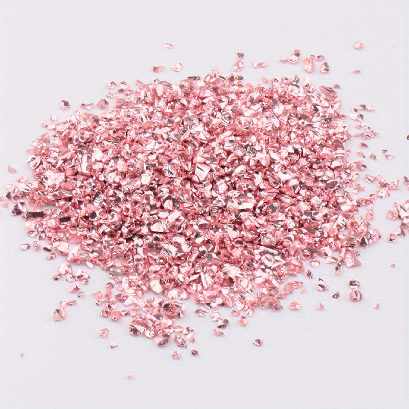 Shining Crushed Glass Filler, Irregular Glass Chips Filler Glitter