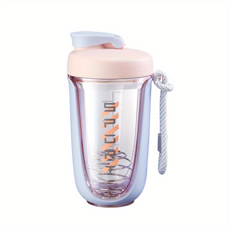 1pc PC Shaker Bottle, Modernist Color Block Shaker Cup For Outdoor Travel