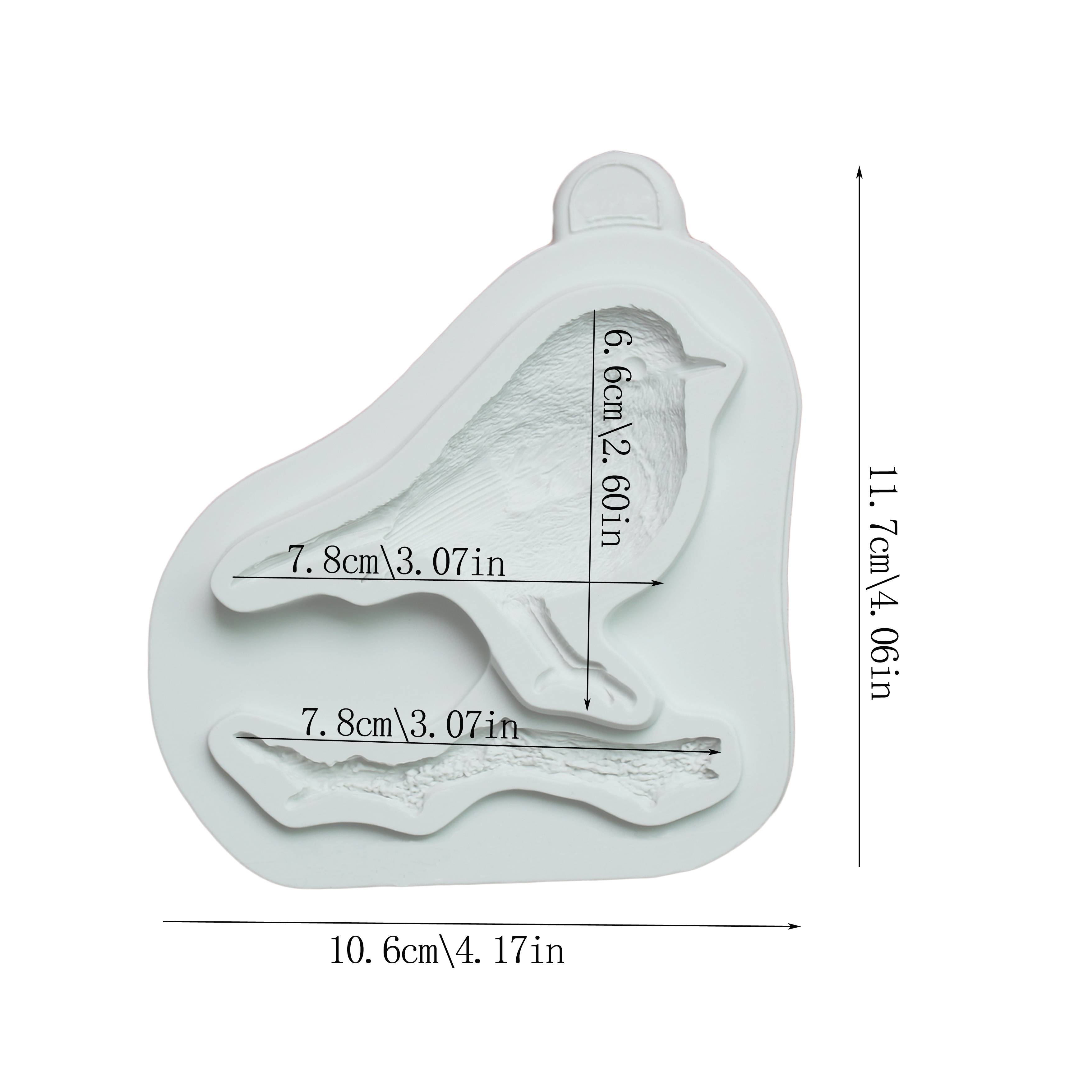 1pc, Bird And Branch Silicone Mold, Fondant Cake Decoration Mold, Chocolate Moulds, Kitchen Utensils Baking Tools, Party Decoration Moulds, Party Supplies, Holiday Supplies