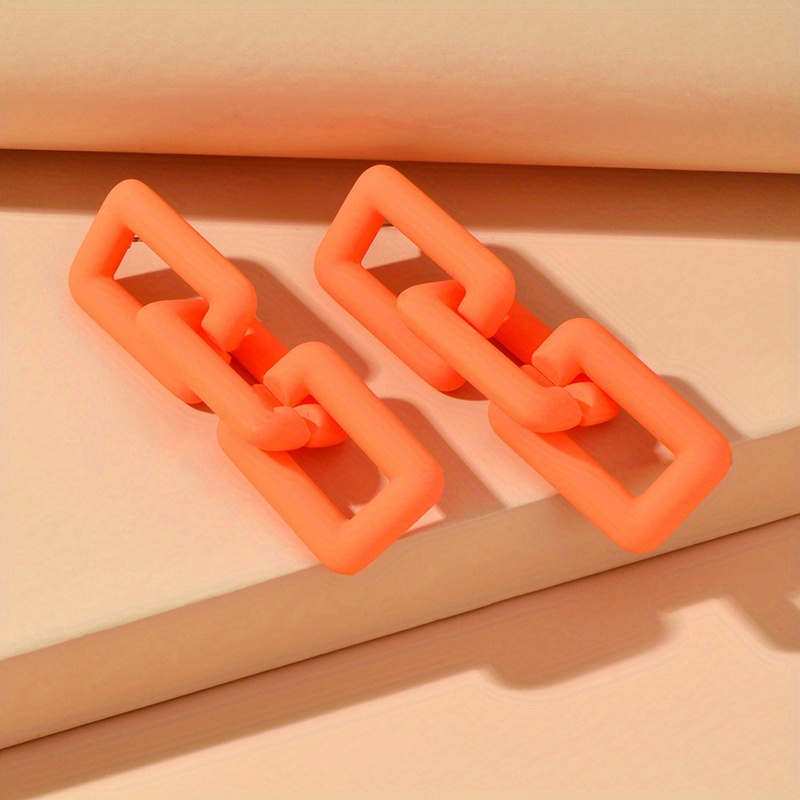 Boucles D'oreilles En Résine Bicolores Candice - Rose Et Bleu