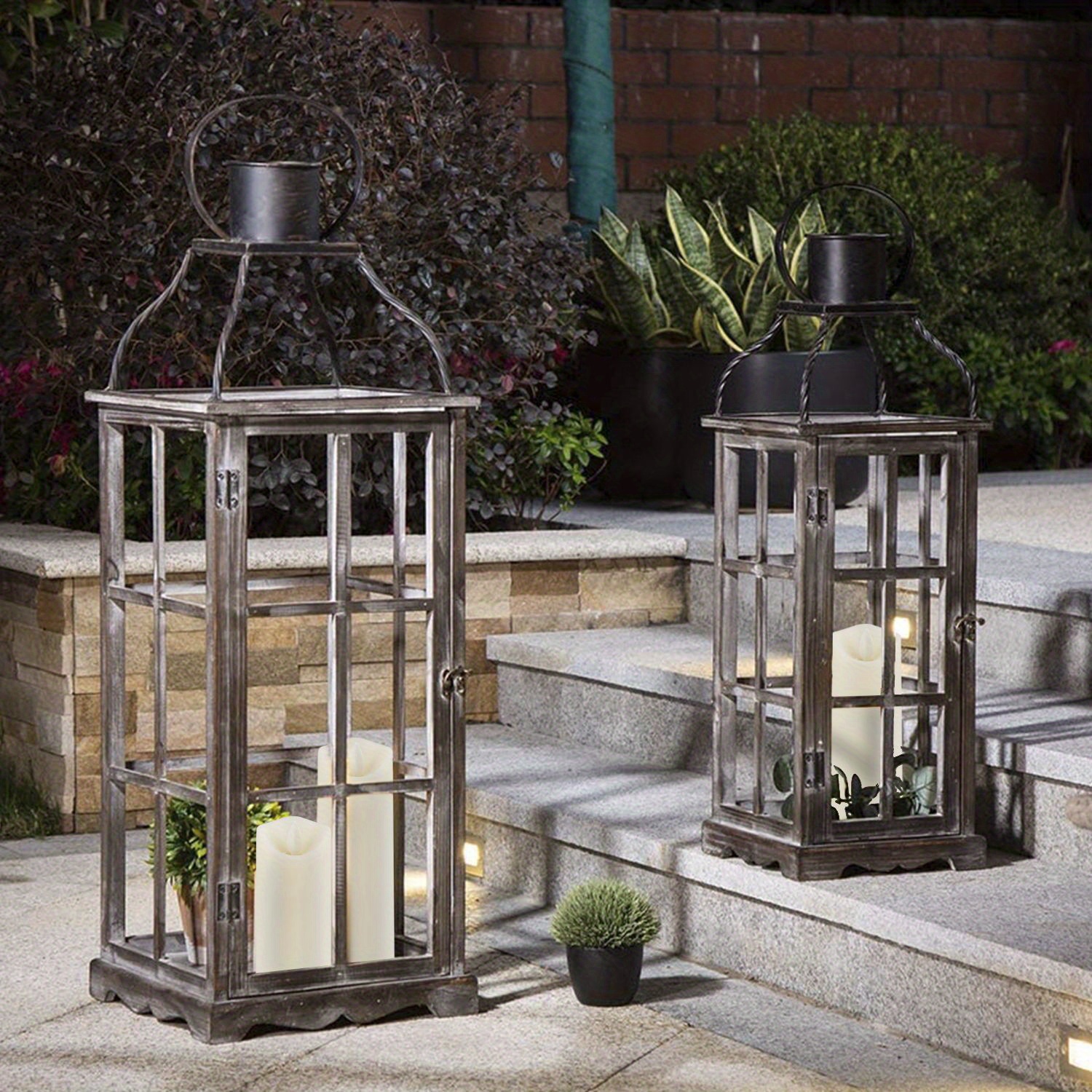 10pcs Battery Operated Led Pillar Candles With Timer And Remote