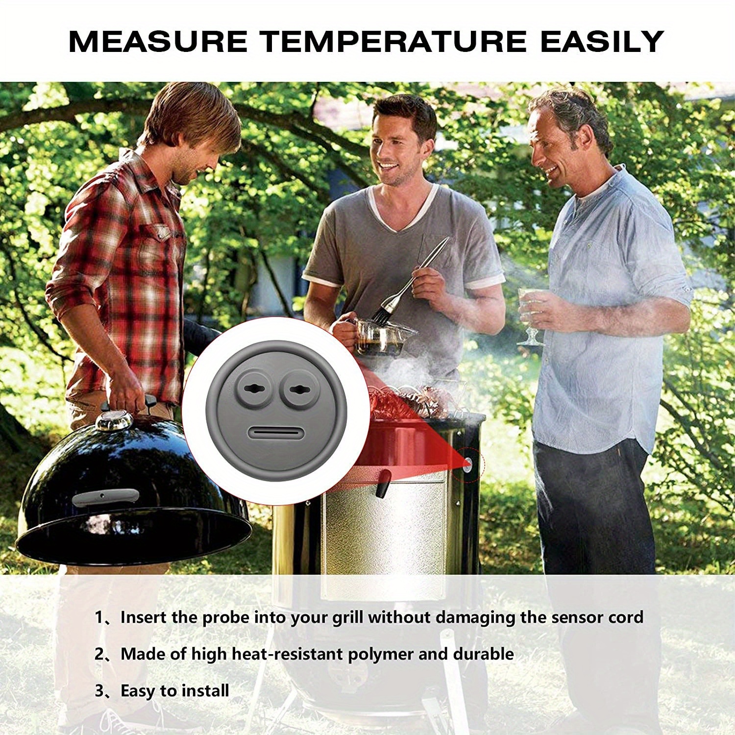 Waterproof Meat Probe - Compatible With Traeger & Pit Boss Bbq Grills -  Digital Thermostat Probes With Plug - Temu