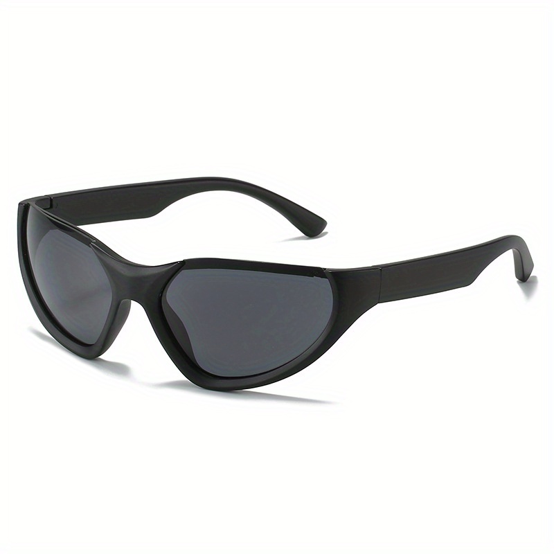 Y2k Wrap Around Fashion Sunglasses For Women Men Cyberpunk Mirror Lens ...