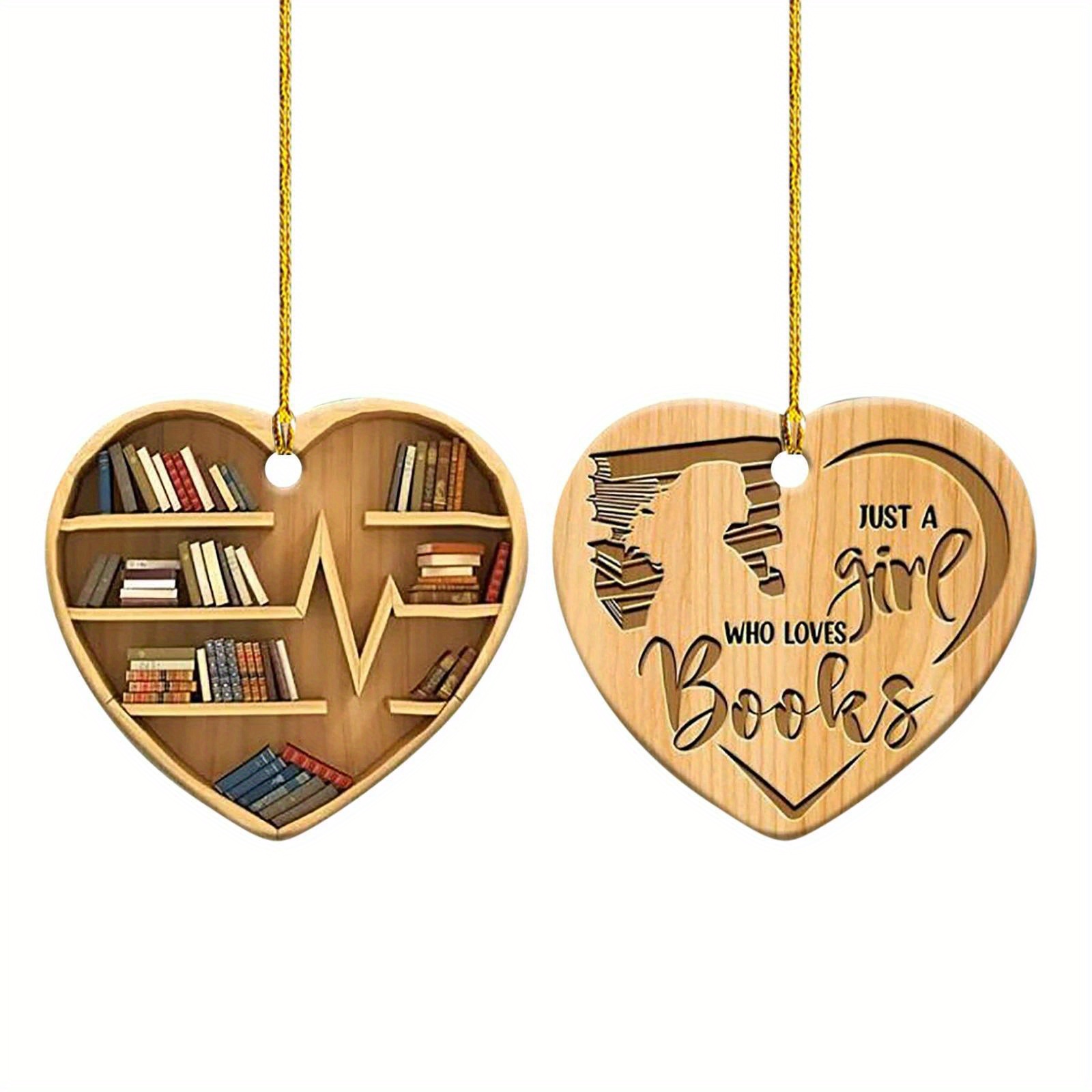 Bookshelf Ornaments Book Lovers Creative Small Gift Holiday Temu