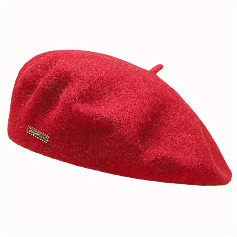 Bright Candy Wool Beret Women's Beanie Cap Painter Hats
