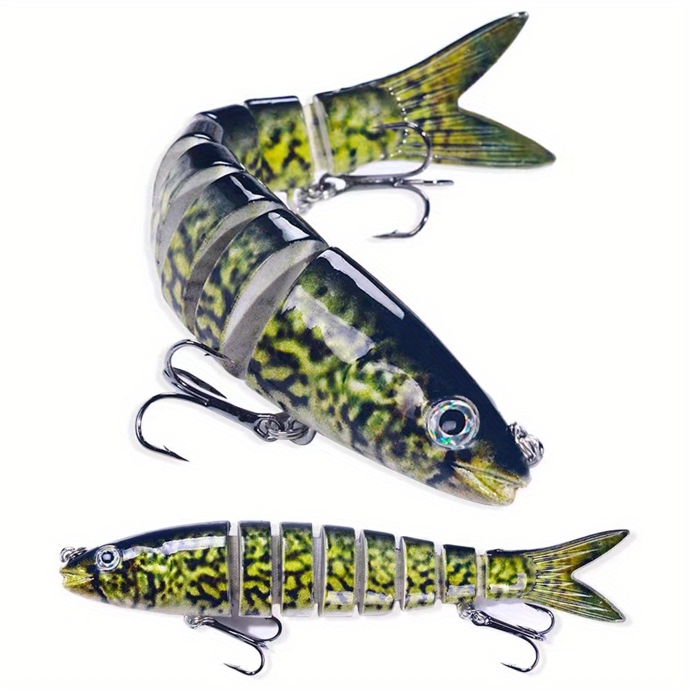 QAYE 3PCS Bass Fishing Lures for Freshwater & Saltwater, Multi-Jointed  Swimbaits for Trout Salmon Catfish Largemouth Smallmouth IN5508