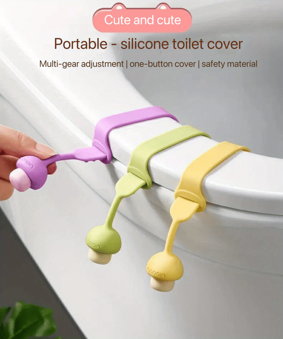 Cute Toilet Lid Lifter Toilet Seat Lifter Silicone Material Temu