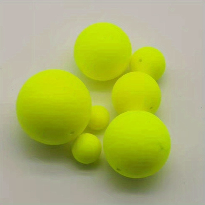 6-PACK - LARGE 3 inch Foam Fishing Floats - Bright Yellow