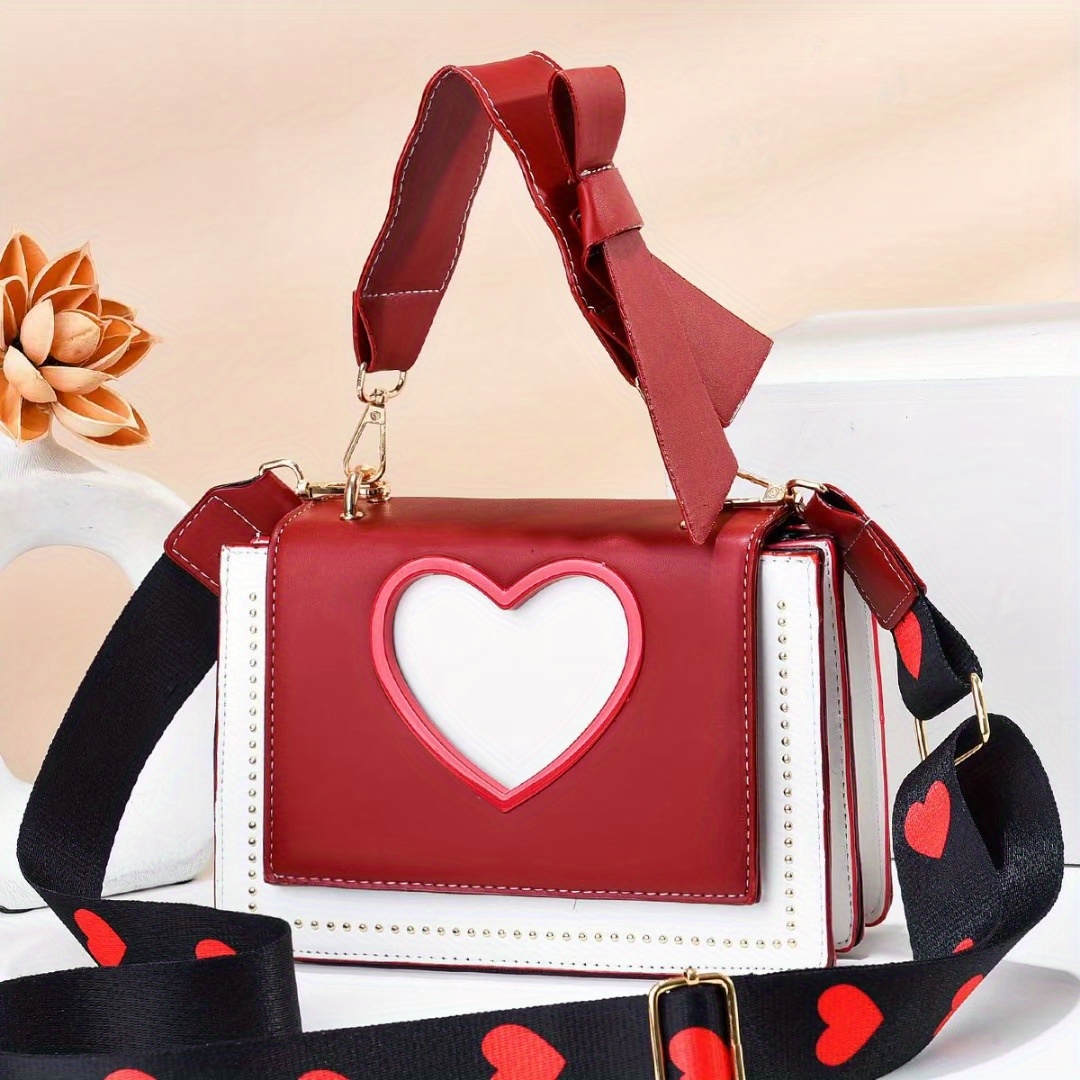 Girly Heart Square Shoulder Bag