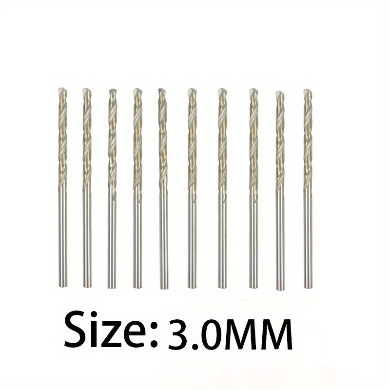 MZG-Forets en acier rapide HSS, tige droite, 1.0mm-2.9mm, 10