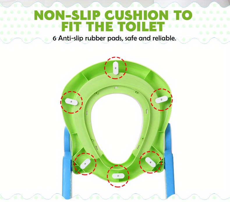 Potty Training Toilet Seat Step Stool Ladder Padded Seat Non Temu