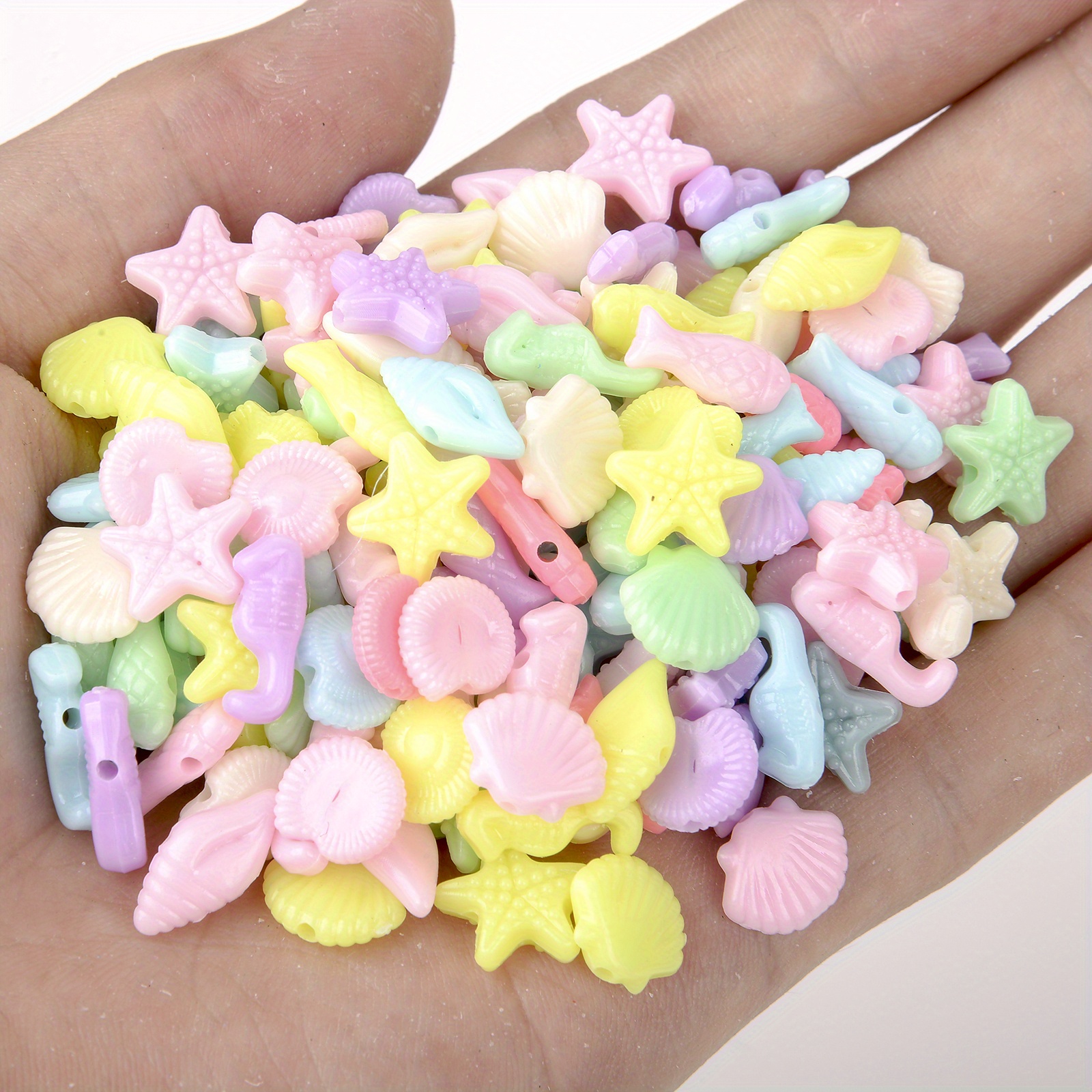 Acrylic Beads Mixed Candy Color 13 Styles Flower Beads - Temu