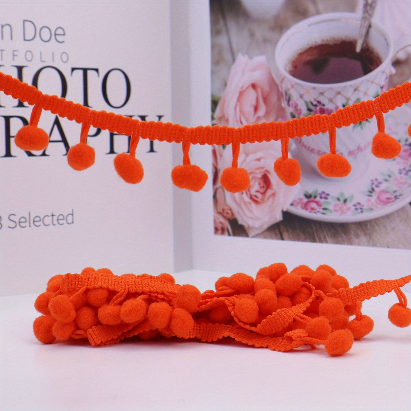 3 Yards Mini Pom Pom Trim Ribbon For Diy Crafts - Temu Malaysia