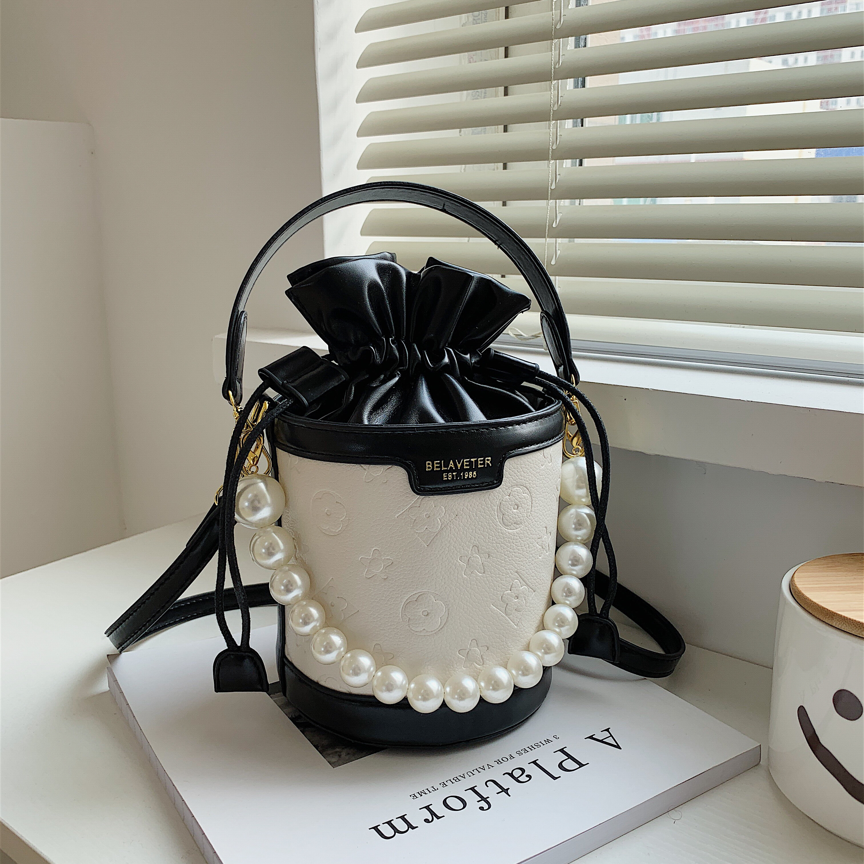 Mini Love Bucket Bag Pearl Children's Women's Cylinder Jelly Bag