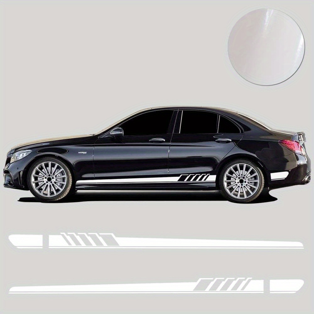 Hood Vinyl Decals Sport Decoration For Mercedes Benz AMG White Car Stickers  