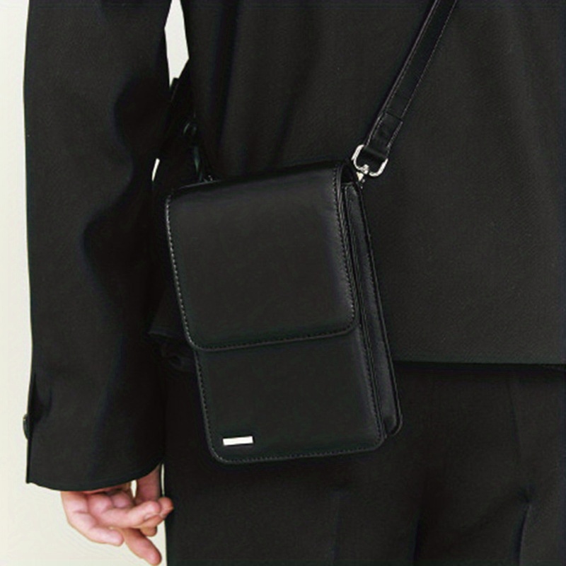 PU Leather Smallbag Cross Body Bag Shoulder Messenger Side Bag Men's