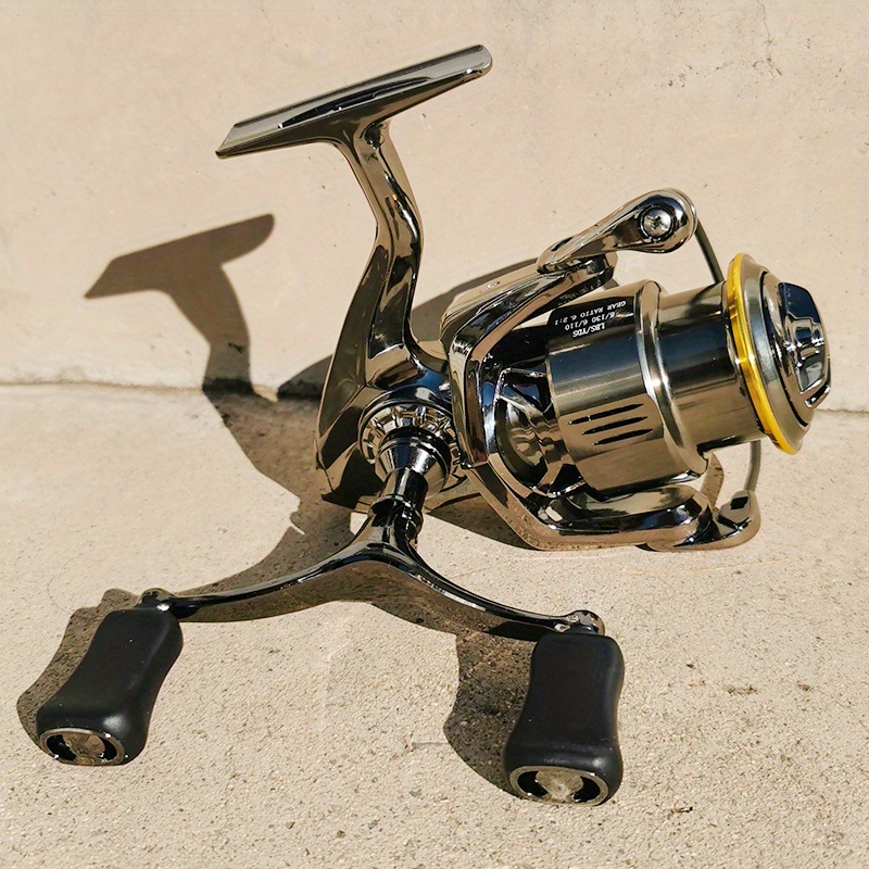 Spinning Reels, Spinning Reel 3 Axis 5.2 Left Right Hand Swap High Speed  Fishing Reel with 40M Fishing Line Ultra Smooth Powerful, Size 500 is  Perfect