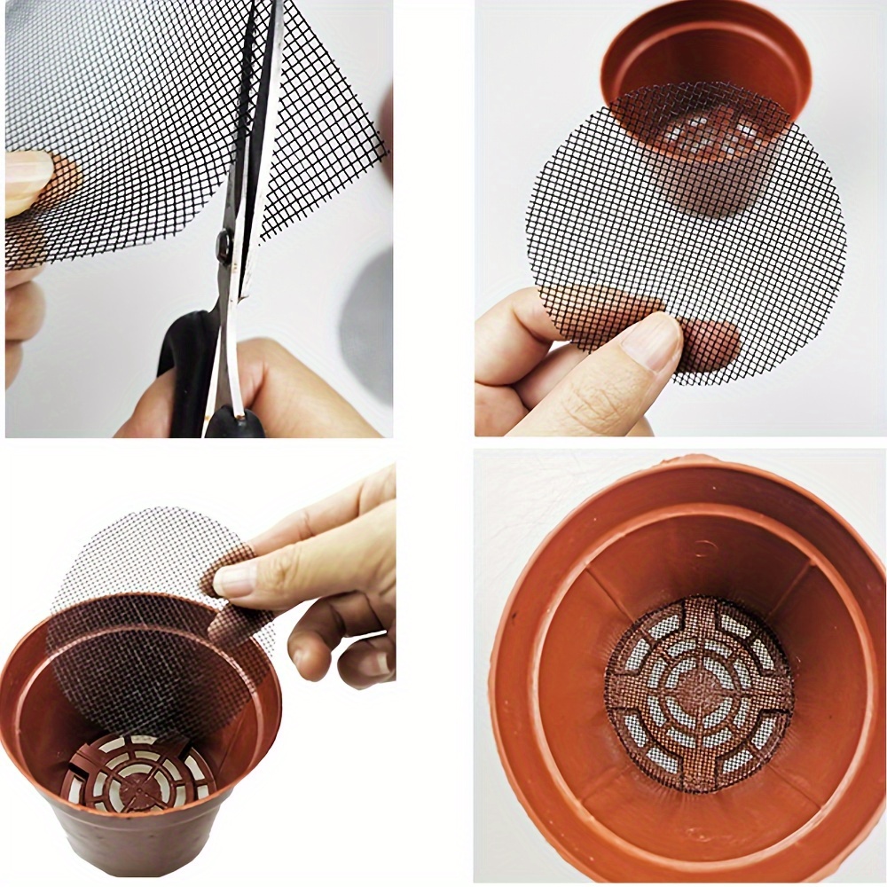 Planter Pot Hole Mesh Pad Bonsai Pot Bottom Grid Mat Mesh Temu