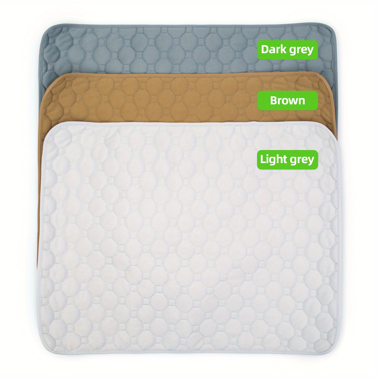 Odor Control Washable Pee Pads For Dogs 47"x24", Guinea Pig & Hamster Bedding - No Curling With Tie Strings, Absorbent Waterproof Fabric Cage Liners For Pet Play Areas, Machine Washable & Sustainable