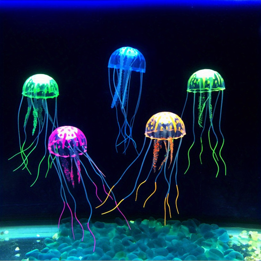 Luminous Simulation Jellyfish Aquarium Decorations Fish Tank - Temu ...