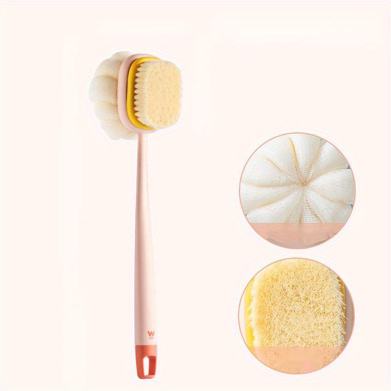 Body Scrubber Practical Exfoliating Shower Back Scrubber Brush Long ...