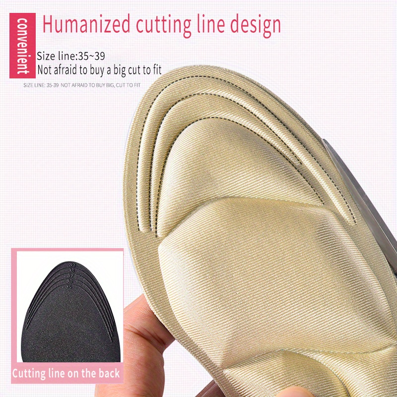 7 In 1 Women's High-heel Shoes Insoles, Anti-slip Cutable Insole, Comfortable And Breathable Foot Care Massage Shoe Pads