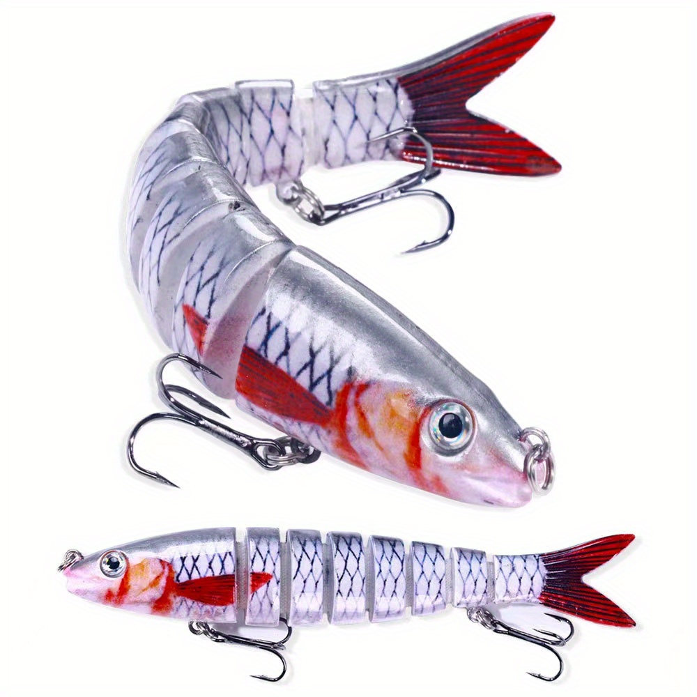 1pc Multi-segment Fishing Lure, Slow Sinking Bionic Bait For Trout And Bass  Fishing, Fishing Tackle For Freshwater And Saltwater