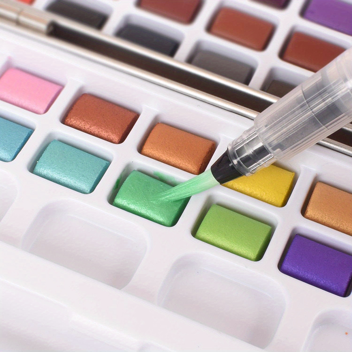 Water-soluble Color Brushes, Compatible With All Watercolor Paints