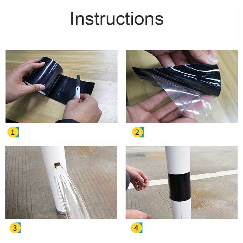 ULTECHNOVO Waterproof Tape Outdoor Hose Leak Stop Rubber Tape Repair Tape  Outdoor Adhesive Tape All Weather Patch Tape Seal self fusing Tape Kitchen