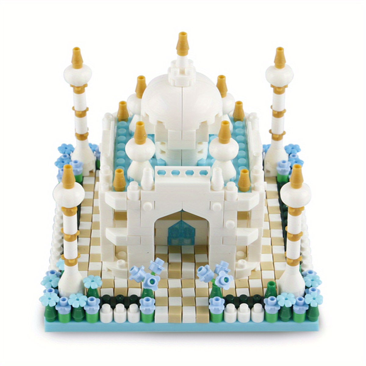 World Large Cities Building Mini Taj Mahal Woodblock Building