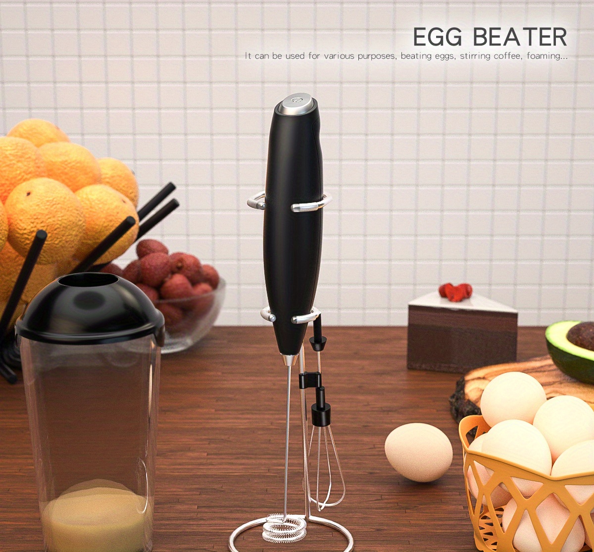 Make perfect at-home cappuccinos with this handheld milk frother