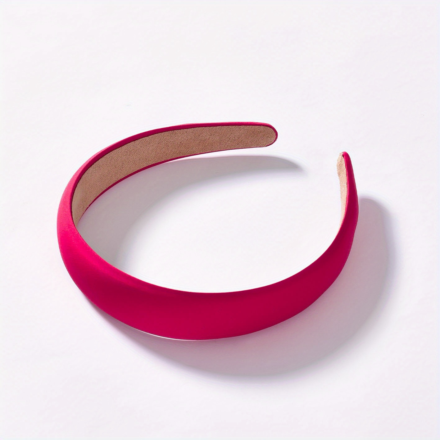 Satin Solid Headband Sponge Padded Head Hoop Hair Band Hair Accessories